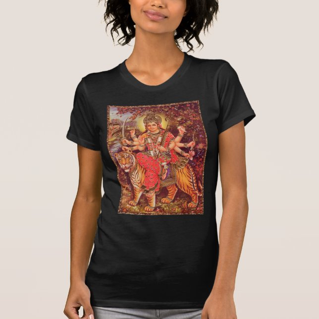CAMISETA DURGA Y EL TIGRE (Anverso)