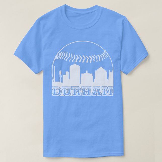 Camiseta Durham NC Baseball Town (Diseño del anverso)