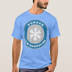 Camiseta Durham New Hampshire NE Winter Snow Snowflake Souv