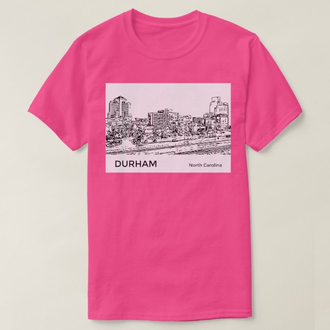 Camiseta Durham North olina (Diseño del anverso)