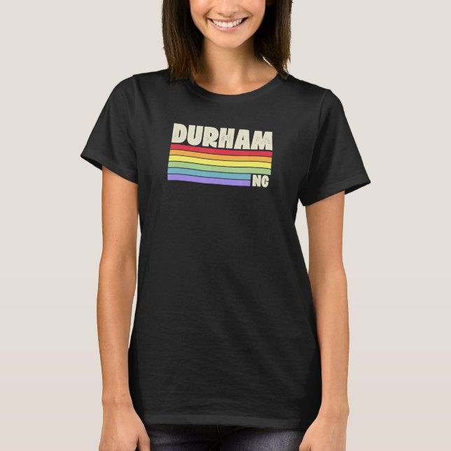 Camiseta Durham Orgullo de Carolina del Norte Bandera Arcoi (Anverso)