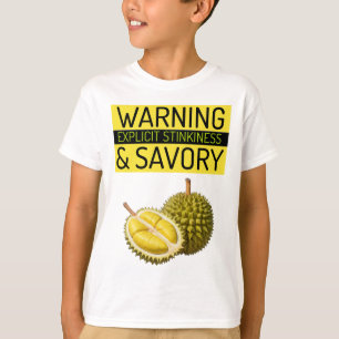 Camiseta Durian: Aviso: Apestura y salvación explícitas