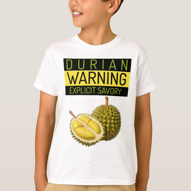 Camiseta Durian: Aviso: Apestura y salvación explícitas (Anverso)
