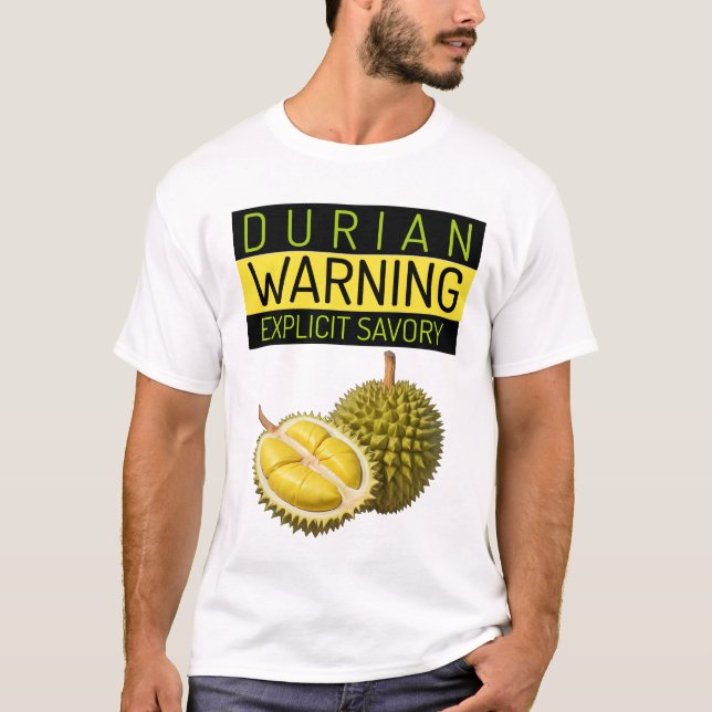 Camiseta Durian: Aviso: Apestura y salvación explícitas (Anverso)