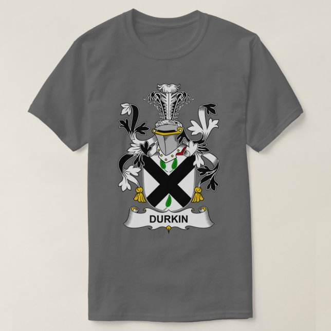 Camiseta Durkin Coat of Arms Family Crest  (Diseño del anverso)