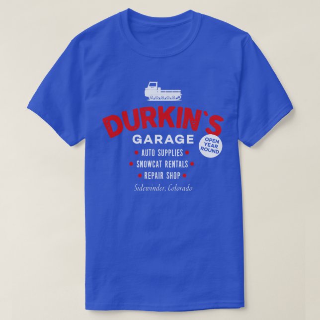 Camiseta Durkins Garage (Diseño del anverso)