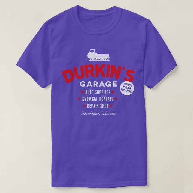 Camiseta Durkins Garage (Diseño del anverso)