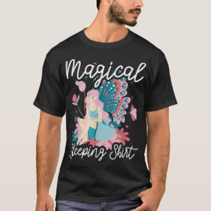 Camiseta Durmiendo mágico con un hadas y flores para la ven