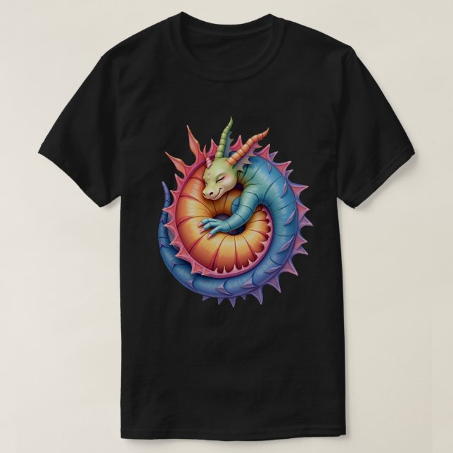 Camiseta Durmiente Arcoíris (Diseño del anverso)