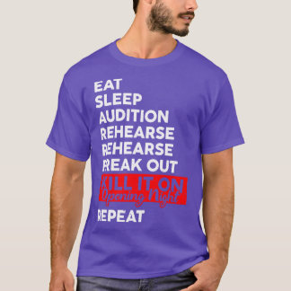 Camiseta Duro sueño de comer lo mata en la noche de inaugur