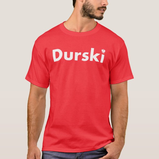 Camiseta Durski Polaco Apellido (Anverso)