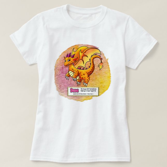 Camiseta Dusa El Dragón Elemental Del Deuterio (Diseño del anverso)