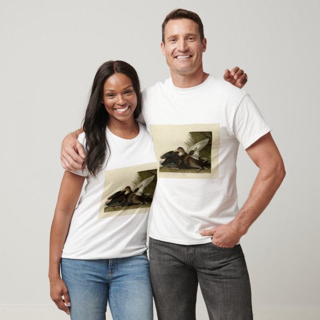 Camiseta Dusky Duck - de los pájaros de América de John Aud (Unisexo)
