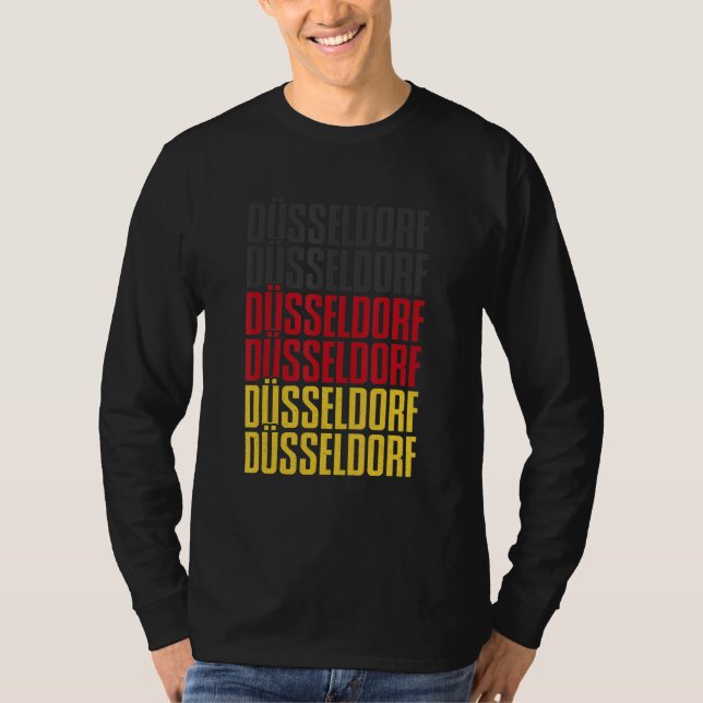 Camiseta Dusseldorf Dialect Rhine Westphalia Germany Souven (Anverso)