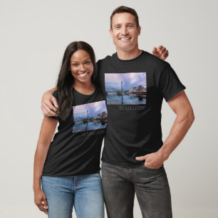 Camiseta Dusseldorf Skyline Alemania Holiday Sunset Souveni