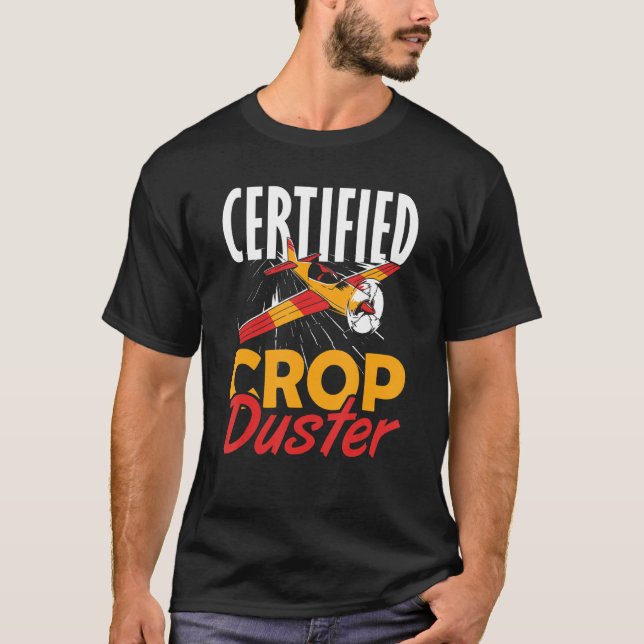 Camiseta Duster de cultivos certificado (Anverso)