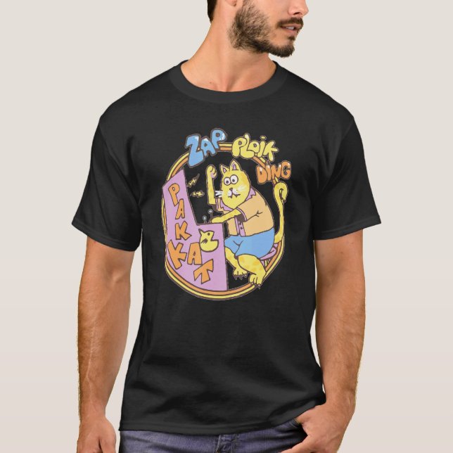 Camiseta Dustin Cat Play Arcade (Anverso)