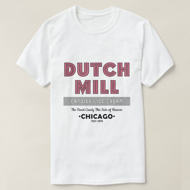 Camiseta Dutch Mill Candy Company, Chicago, IL (Diseño del anverso)