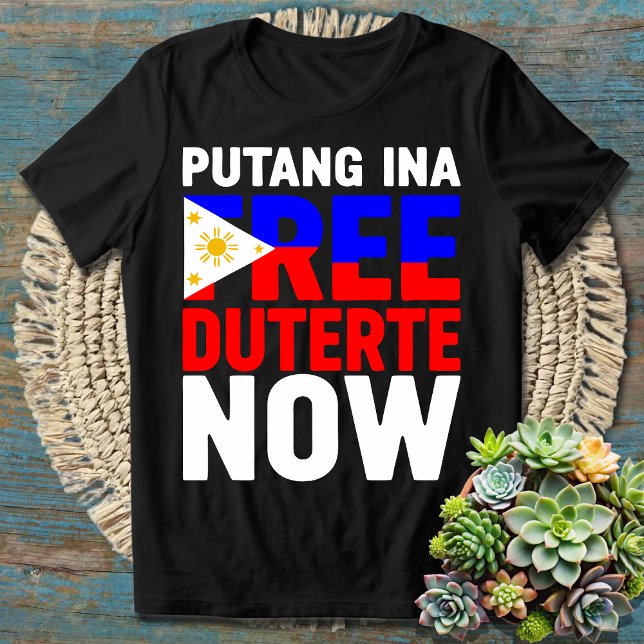 Camiseta Duterte libre ahora estoy con el PRRD Rodrigo Digo (Subido por el creador)