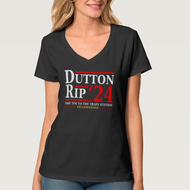 Camiseta Dutton Rip 24 Llévenlo Todo A La Estación De Tren  (Anverso)