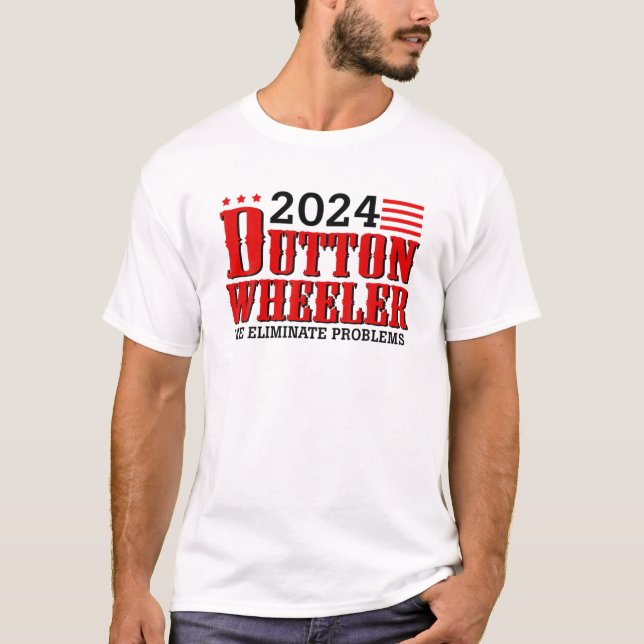Camiseta Dutton Wheeler 2024 We Eliminate Problems (Anverso)