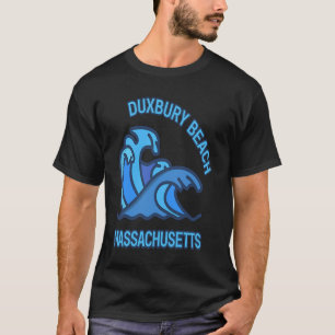 Camiseta Duxbury Beach Massachusetts Graphic Pocket Wave So