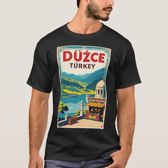 Camiseta Duzce Turkey Vintage Travel Tourism (Anverso)