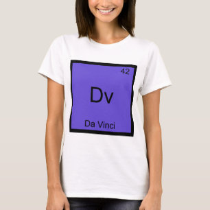 Camiseta Dv - Símbolo del Elemento de Química Dive