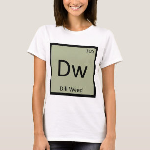 Camiseta Dw - Símbolo de tabla periódica de química de m