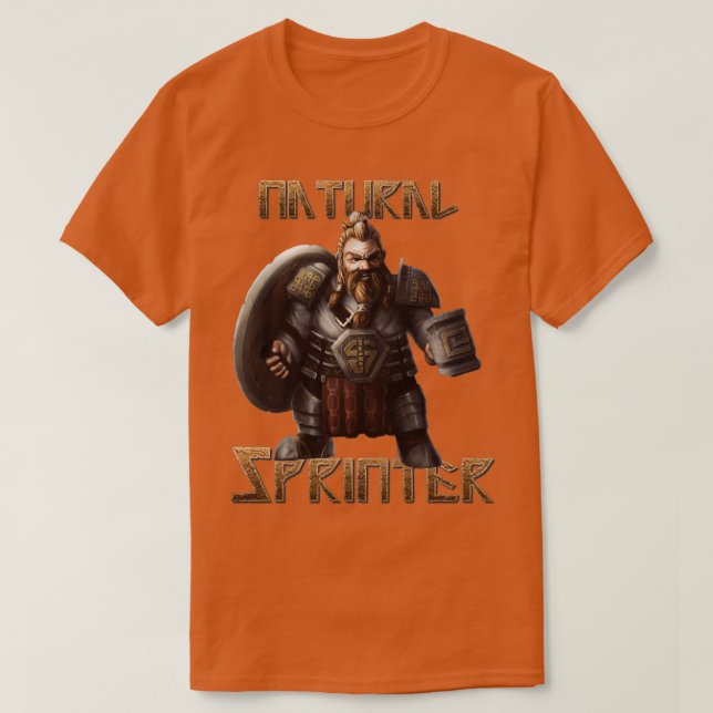 Camiseta Dwarf Natural Sprinter Classic TShirt (Diseño del anverso)