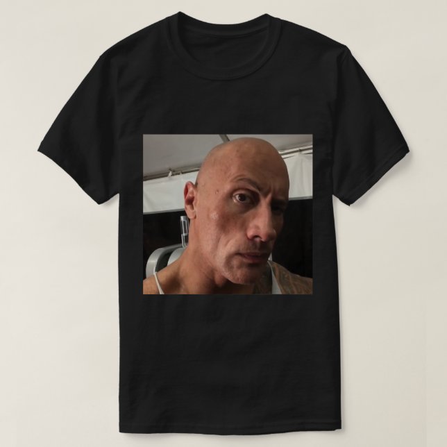 Camiseta Dwayne The Rock Johnson ceja meme Classic (Diseño del anverso)