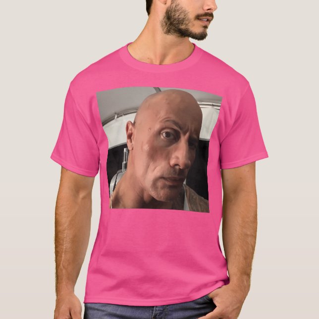 Camiseta Dwayne The Rock Johnson Eyebrow Raise Meme Classic (Anverso)