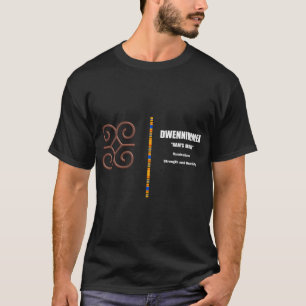 Camiseta Dwennimmen Adinkra Símbolos africanos de Ghana Ilu