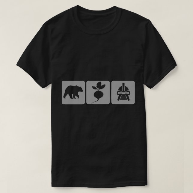 Camiseta Dwight Schrute Bears Beats Battlestar Galactica (Diseño del anverso)