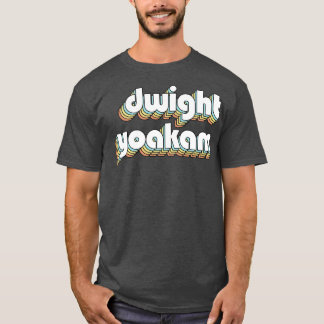 Camiseta Dwight Yoakam Retro Typografía Arcoiris Estilo des