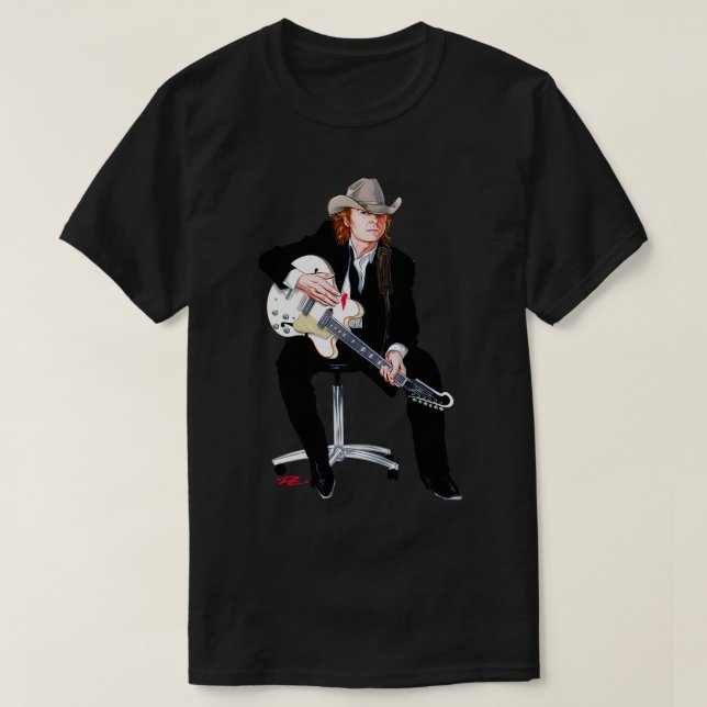 Camiseta Dwight Yoakam Un ilustracion de Paul Cemmick (Diseño del anverso)