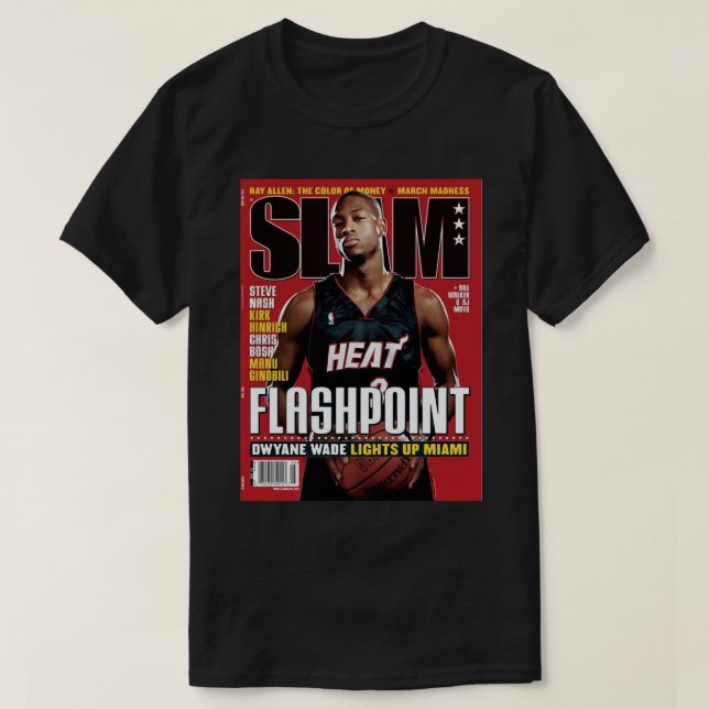 Camiseta Dwyane Wade Basket Slam (Diseño del anverso)