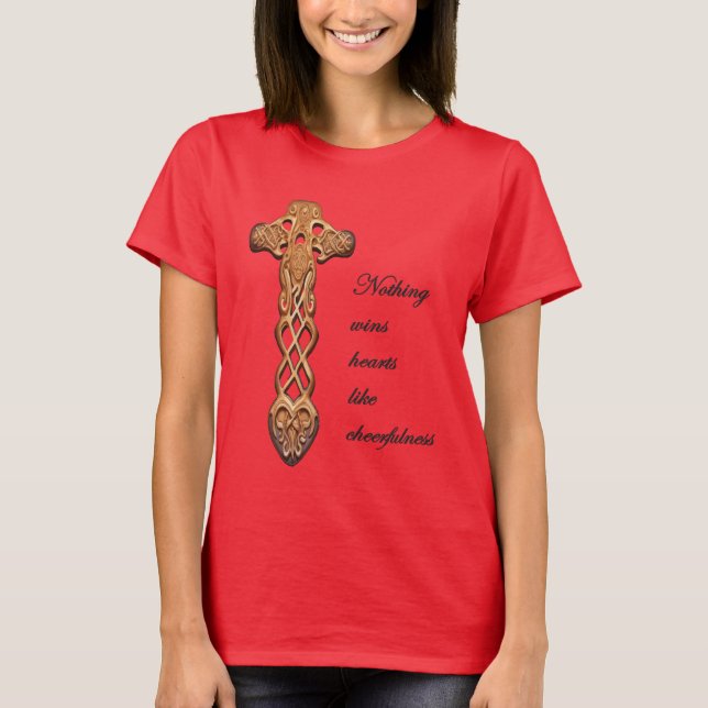 Camiseta Dwynwen Nothing Wins Hearts Like Cheerfulness Quot (Anverso)