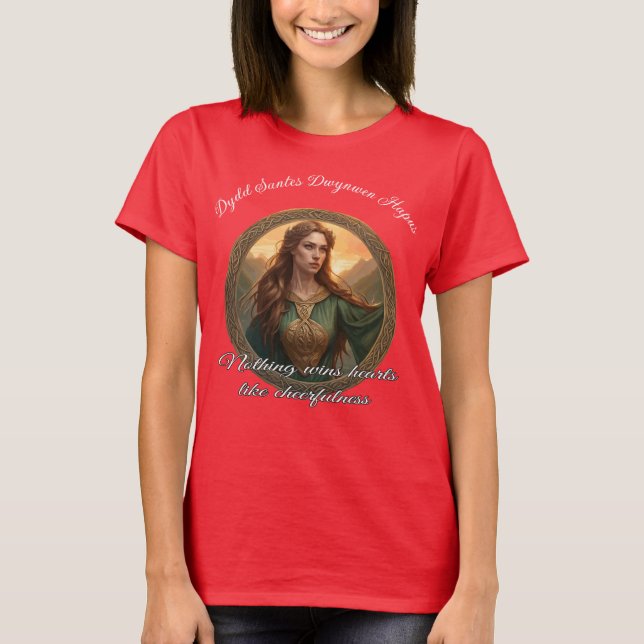 Camiseta Dwynwen The Patron Saint Of Lovers (Anverso)