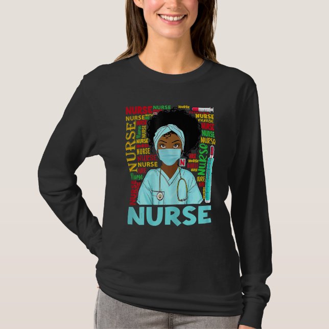 Camiseta Dy Black Nurse Week 2022 Costume Black History Mon (Anverso)