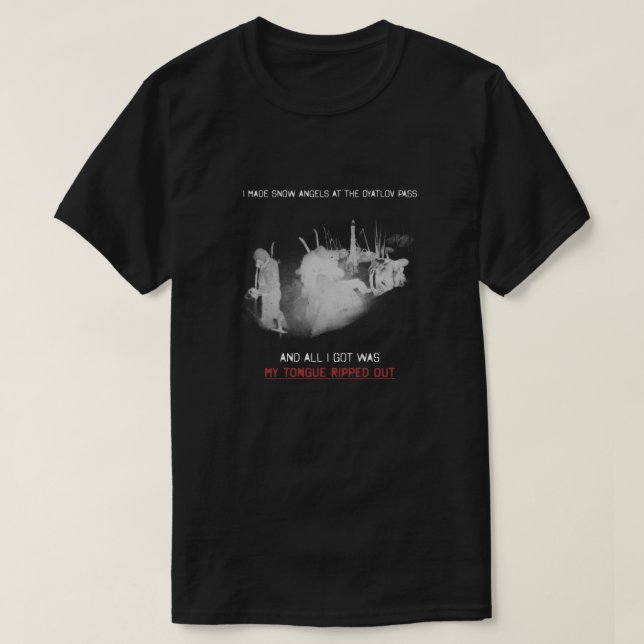 Camiseta Dyatlov Pass Souvenir Premium (Diseño del anverso)