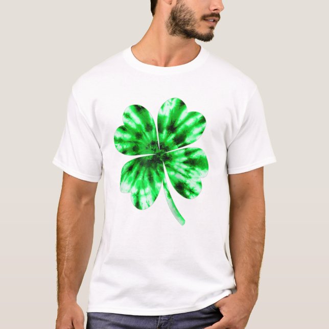 Camiseta Dye Shamrock Lucky St Patrick (Anverso)