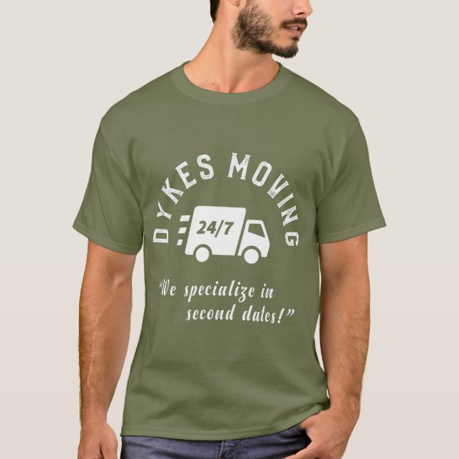 Camiseta Dykes mueven LGB Funny Gay Prim LGBQ (Anverso)