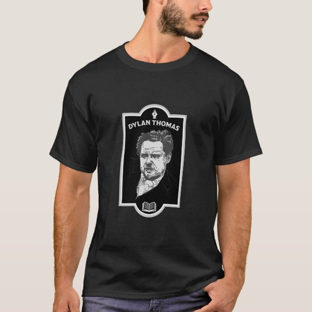 Camiseta Dylan Thomas poeta galés (Anverso)
