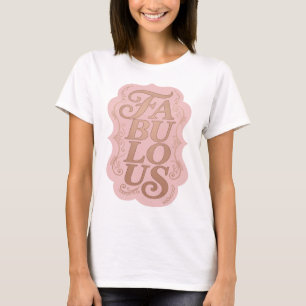 Camiseta Dynamic Gold Arte de Texto FABULOSO en 3D