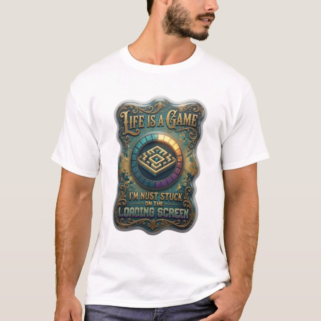 Camiseta Dynamic Gold LA VIDA ES UN JUEGO (Anverso)