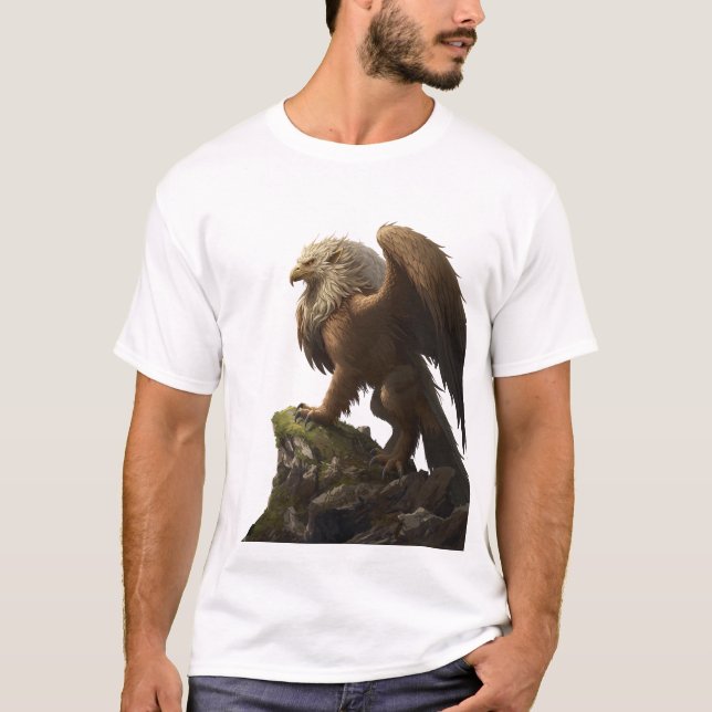 Camiseta Dynamic Griffin Roar Fantasy Art (Anverso)