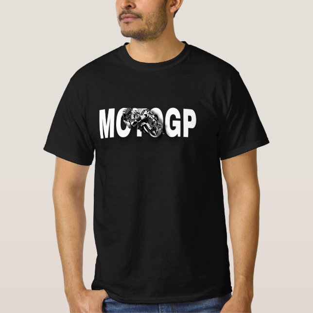 Camiseta Dynamic MotoGP Racing Motorcycle Graphic – Bold Bl (Anverso)
