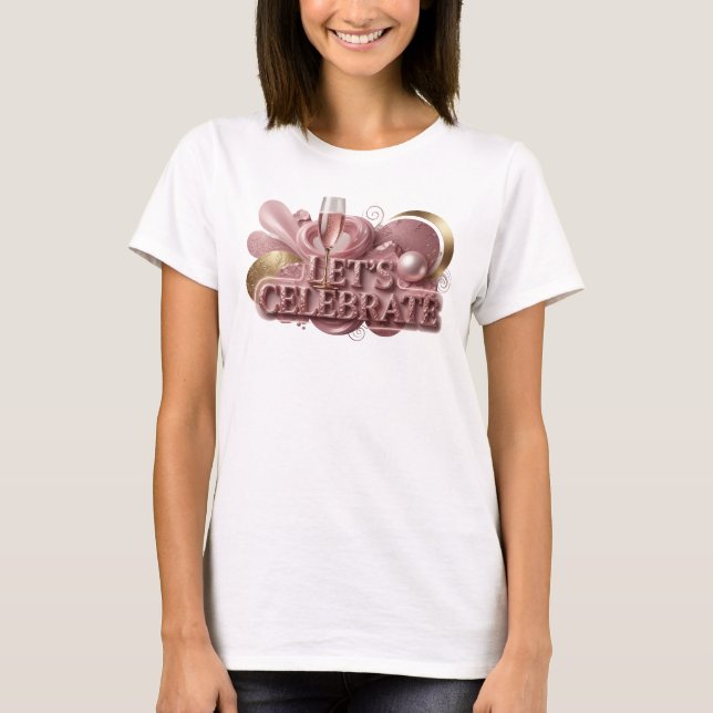 Camiseta Dynamic Red LET'S CELEBRATE (Anverso)
