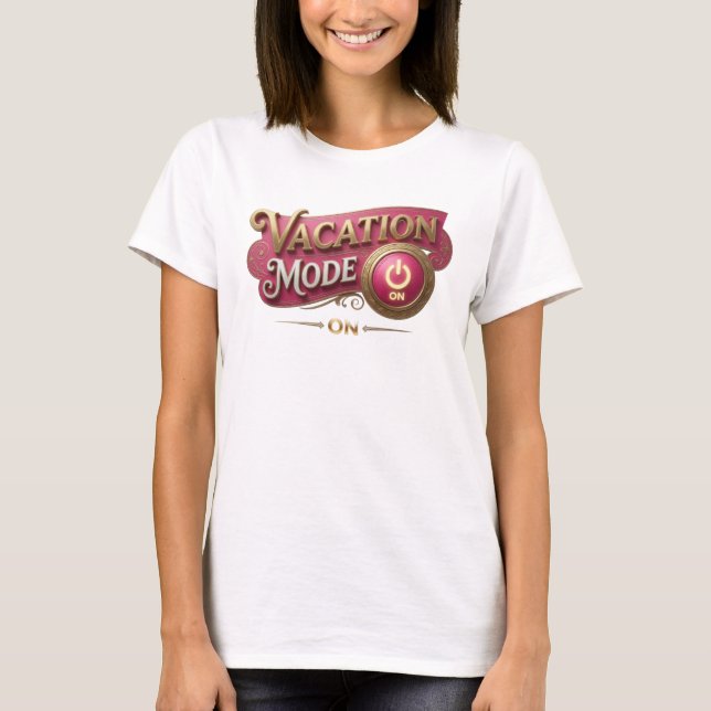 Camiseta Dynamic Red MODO DE VACACIONES ACTIVADO Arte usabl (Anverso)